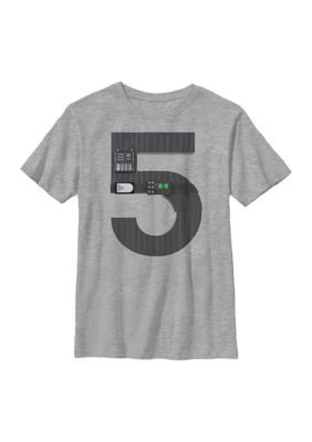 Star Wars Boys 4-7 Vader Five Graphic Top, XL