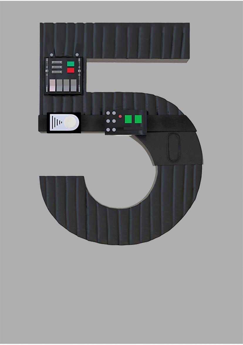 Boys 4-7  Vader Five Graphic Top