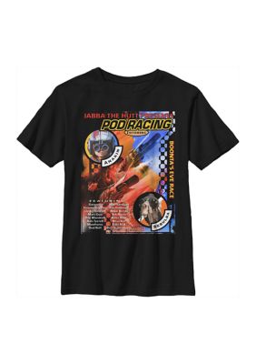 Star Wars Boys 4-7 Jabba Presents Graphic Top, Black, Large