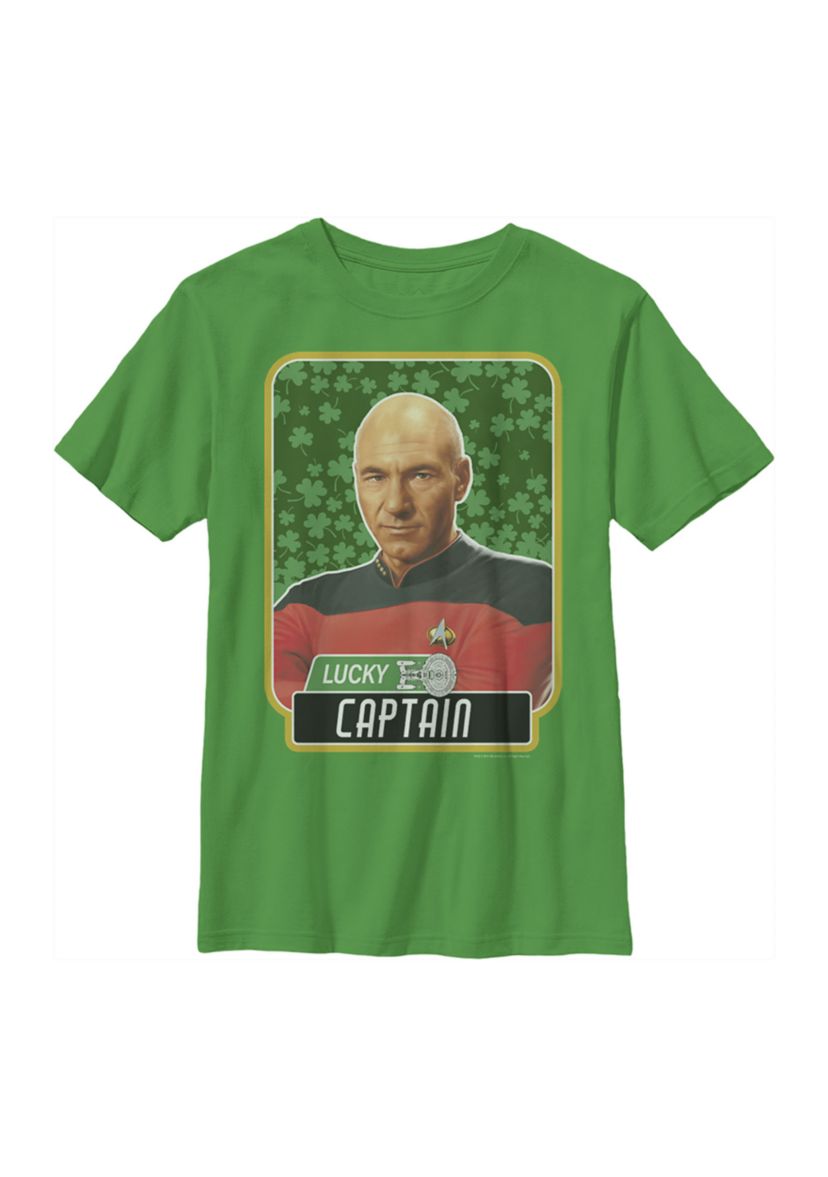 Boys 4-7  Lucky Captian Picard Graphic T-Shirt