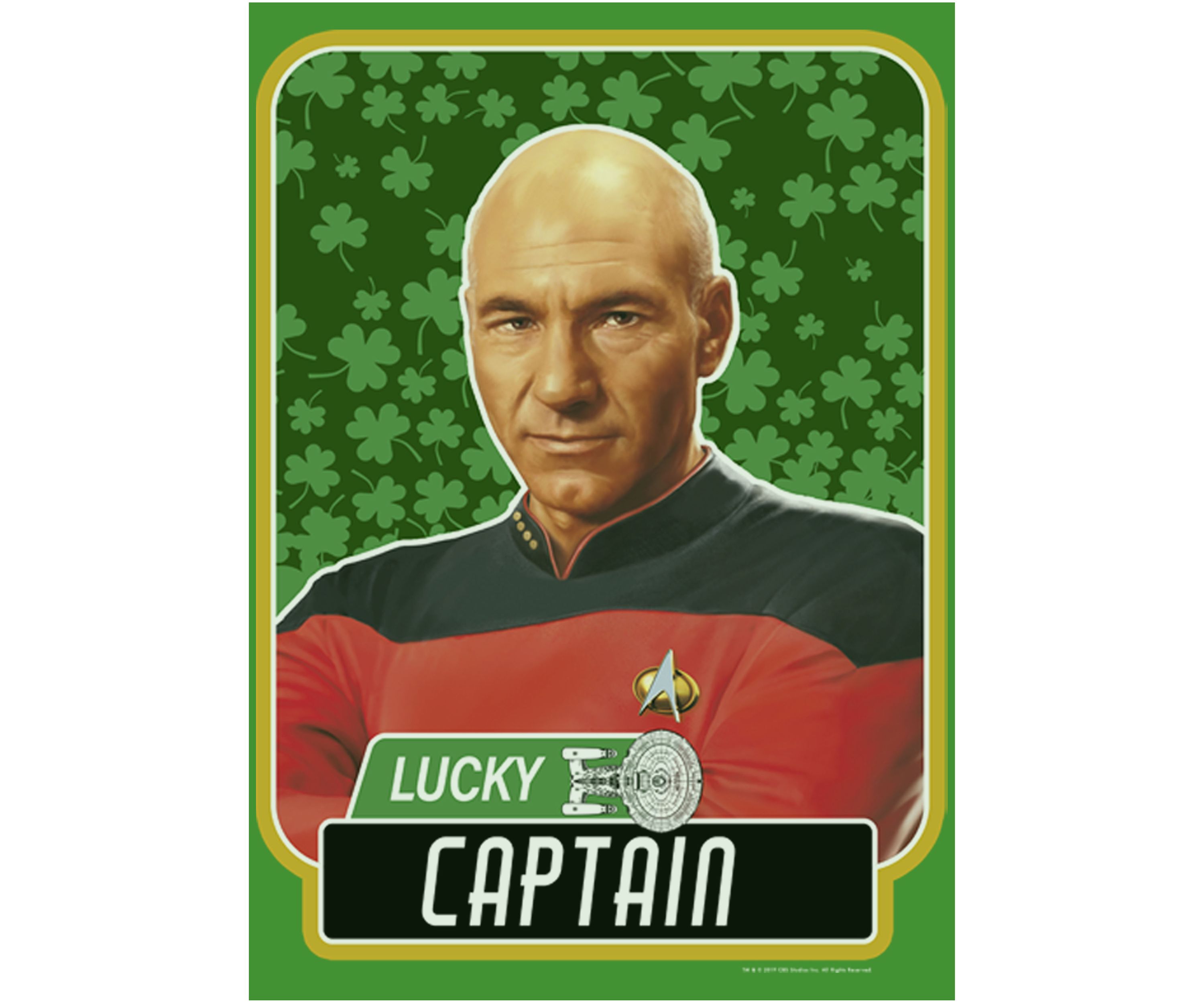 Boys 4-7  Lucky Captian Picard Graphic T-Shirt