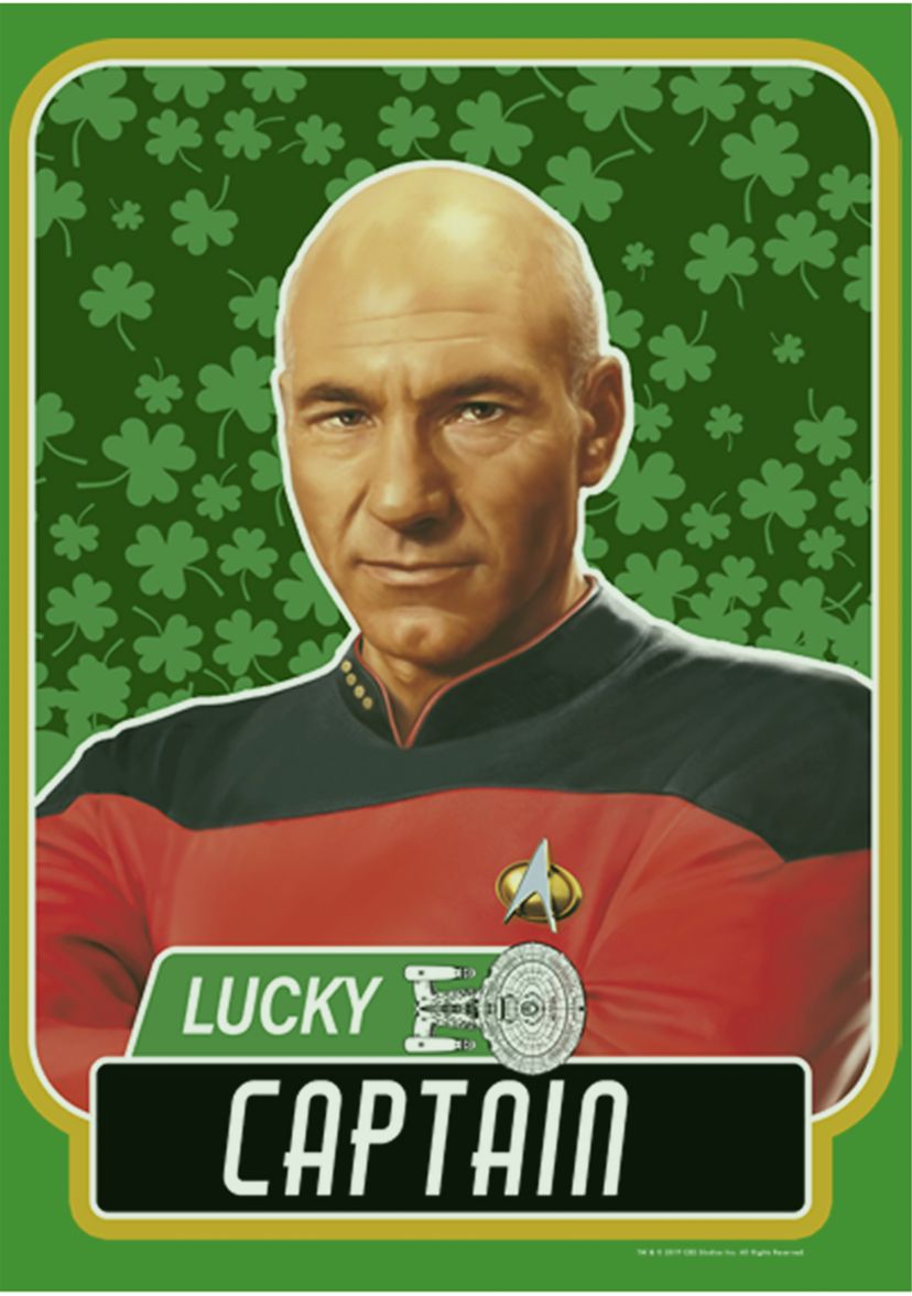 Boys 4-7  Lucky Captian Picard Graphic T-Shirt