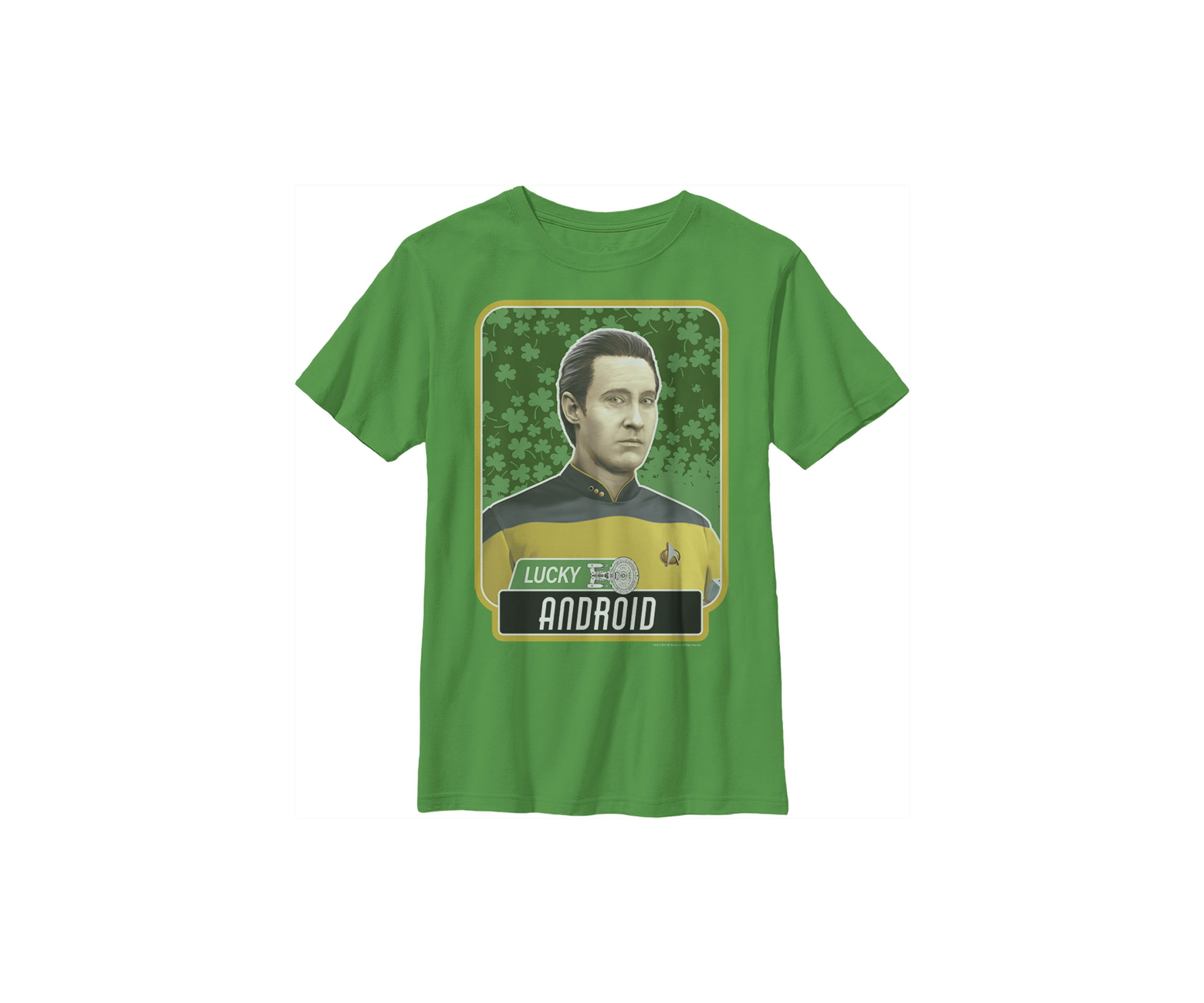 Boys 4-7  Lucky Android Data Graphic T-Shirt
