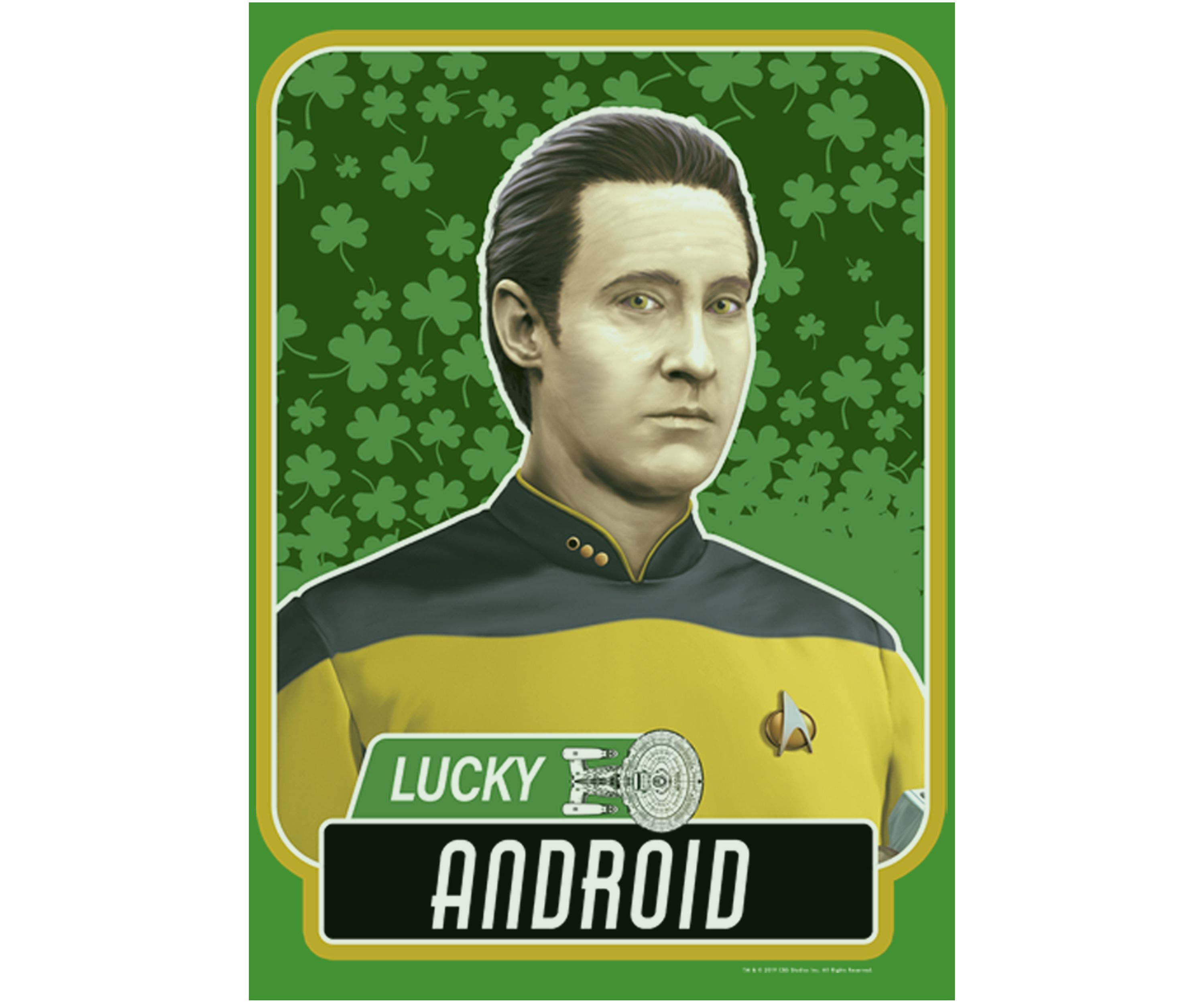 Boys 4-7  Lucky Android Data Graphic T-Shirt