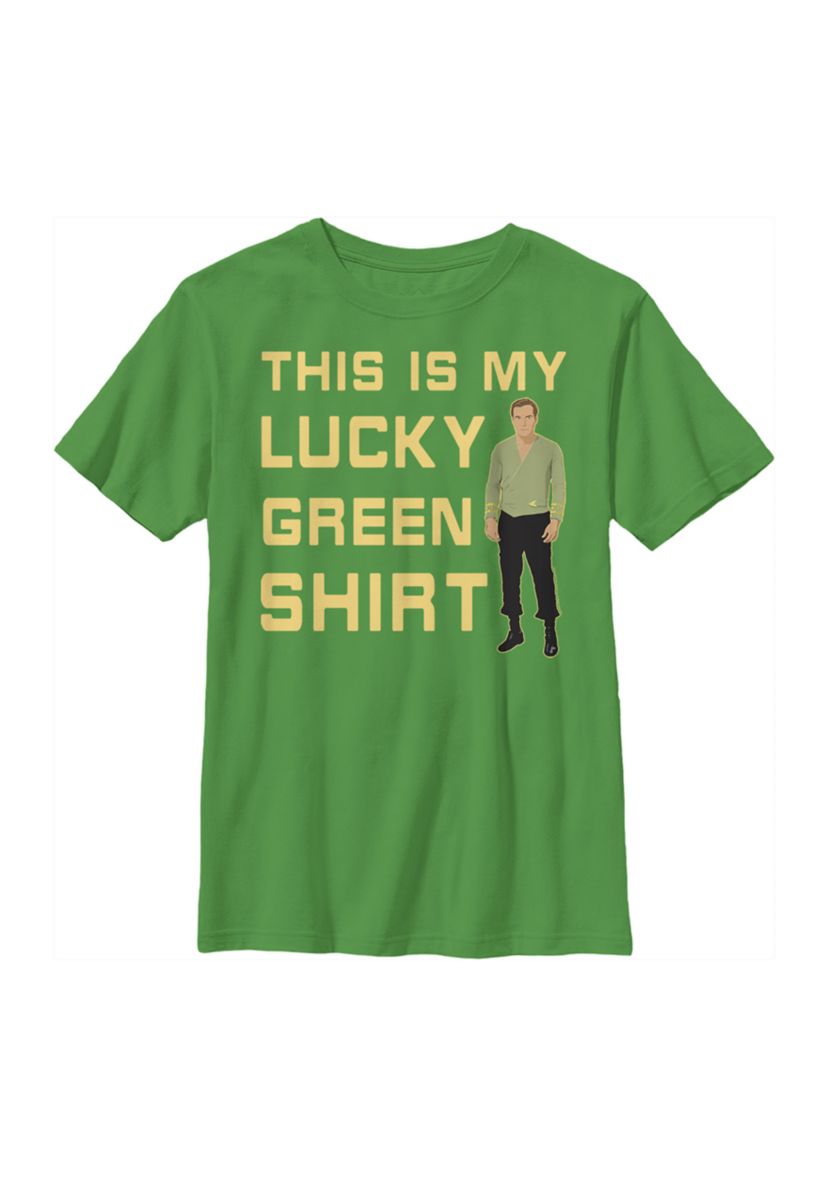 Boys 4-7  Lucky Green Shirt Graphic T-Shirt