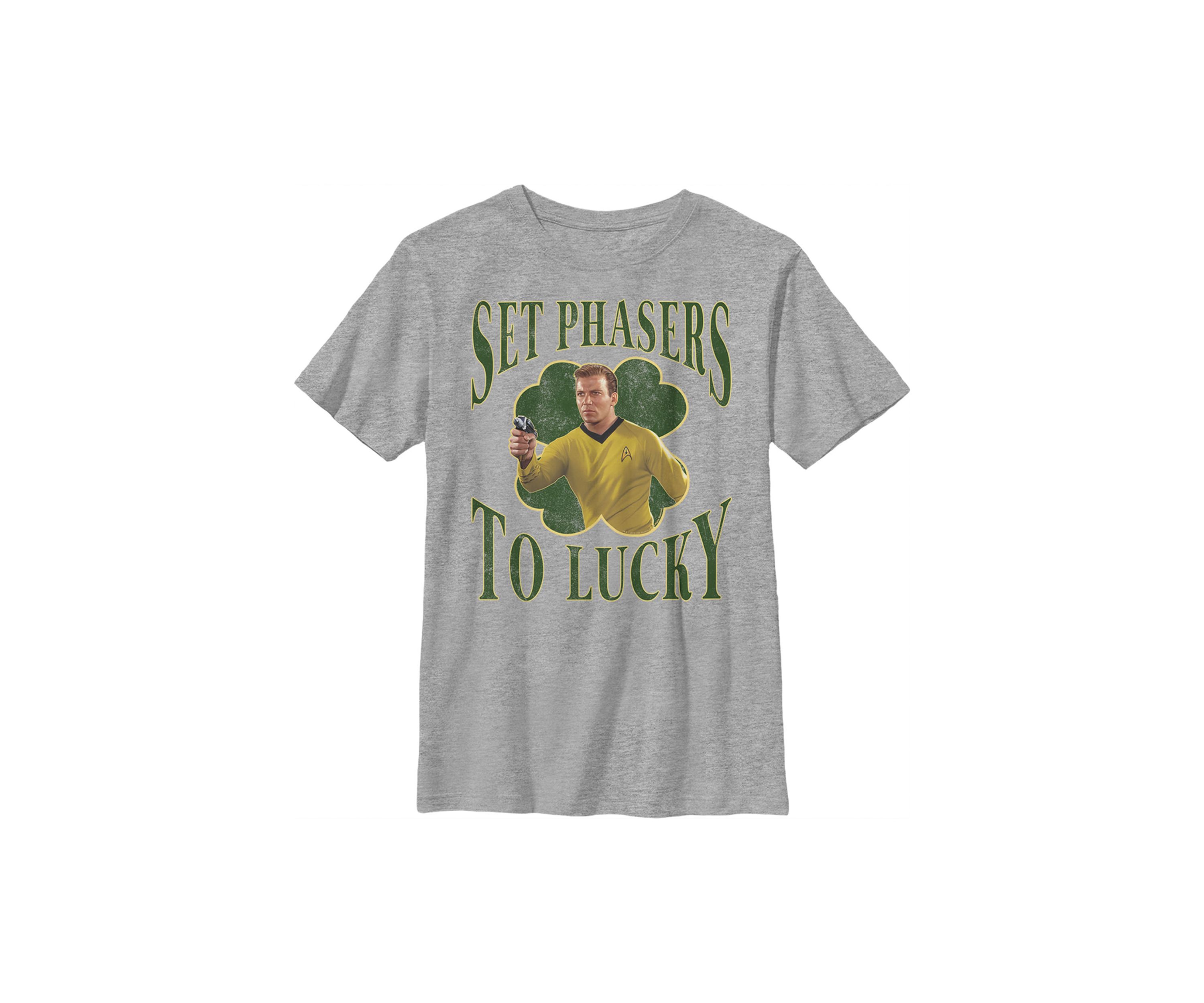 Boys 4-7  Kirk Phasers To Lucky Graphic T-Shirt