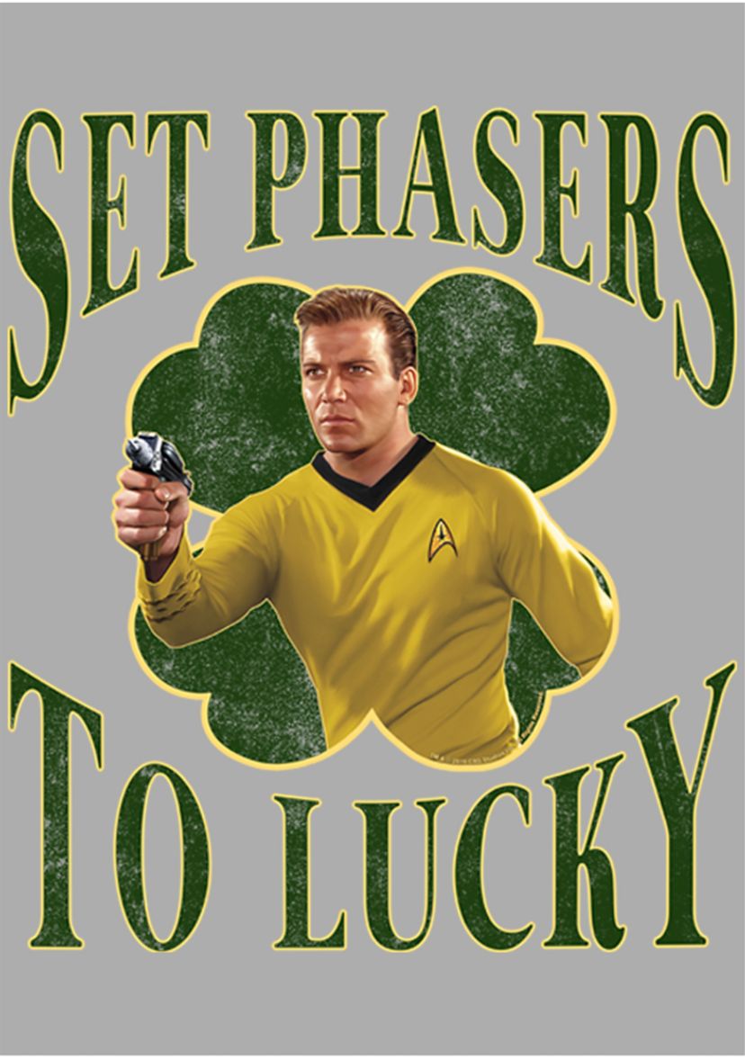 Boys 4-7  Kirk Phasers To Lucky Graphic T-Shirt