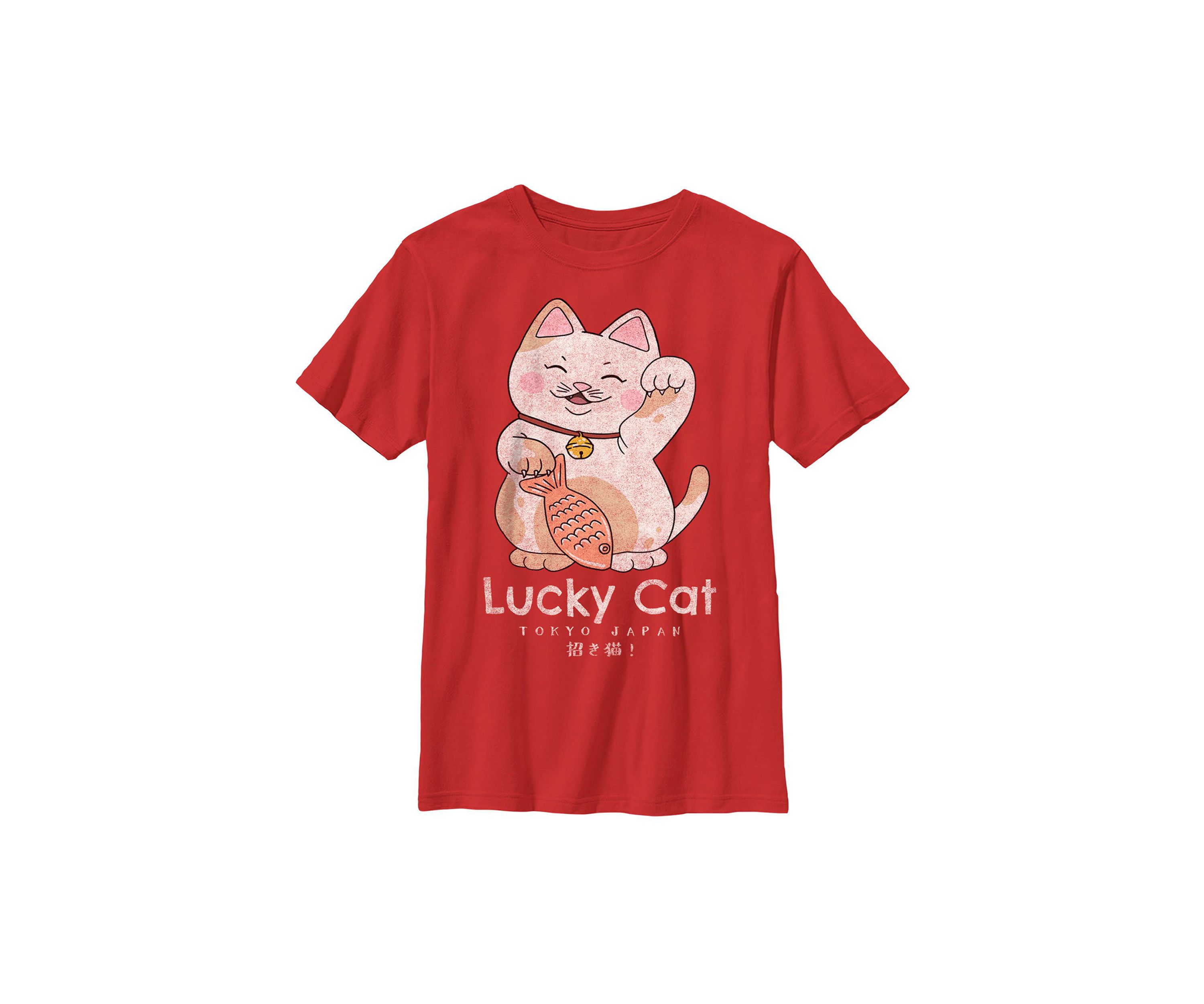 Lucky Cat Graphic Top