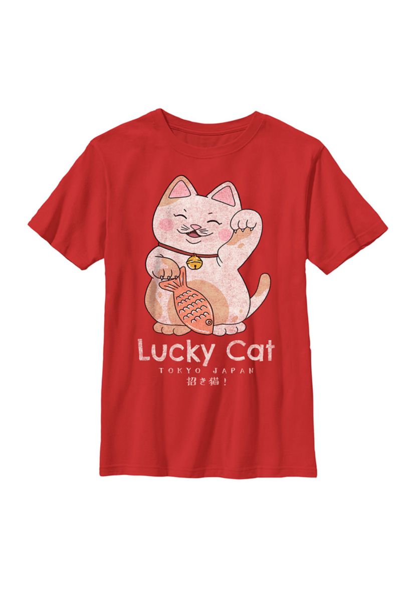Lucky Cat Graphic Top