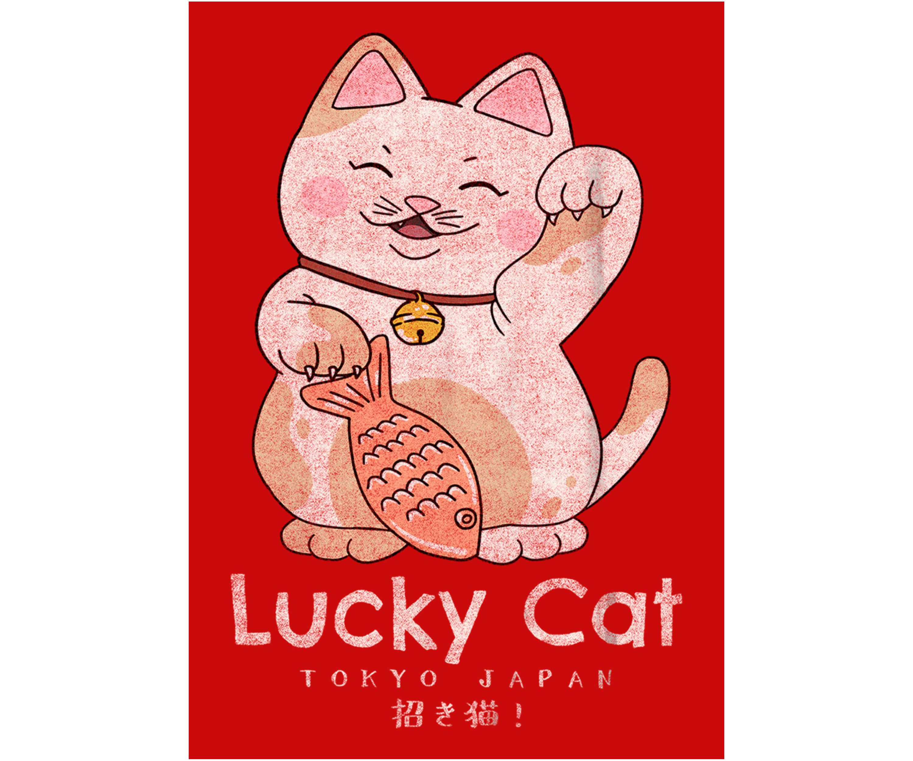 Lucky Cat Graphic Top