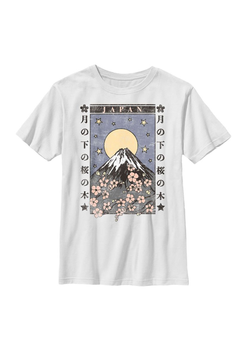 Cherry Blossom Moon Graphic Top