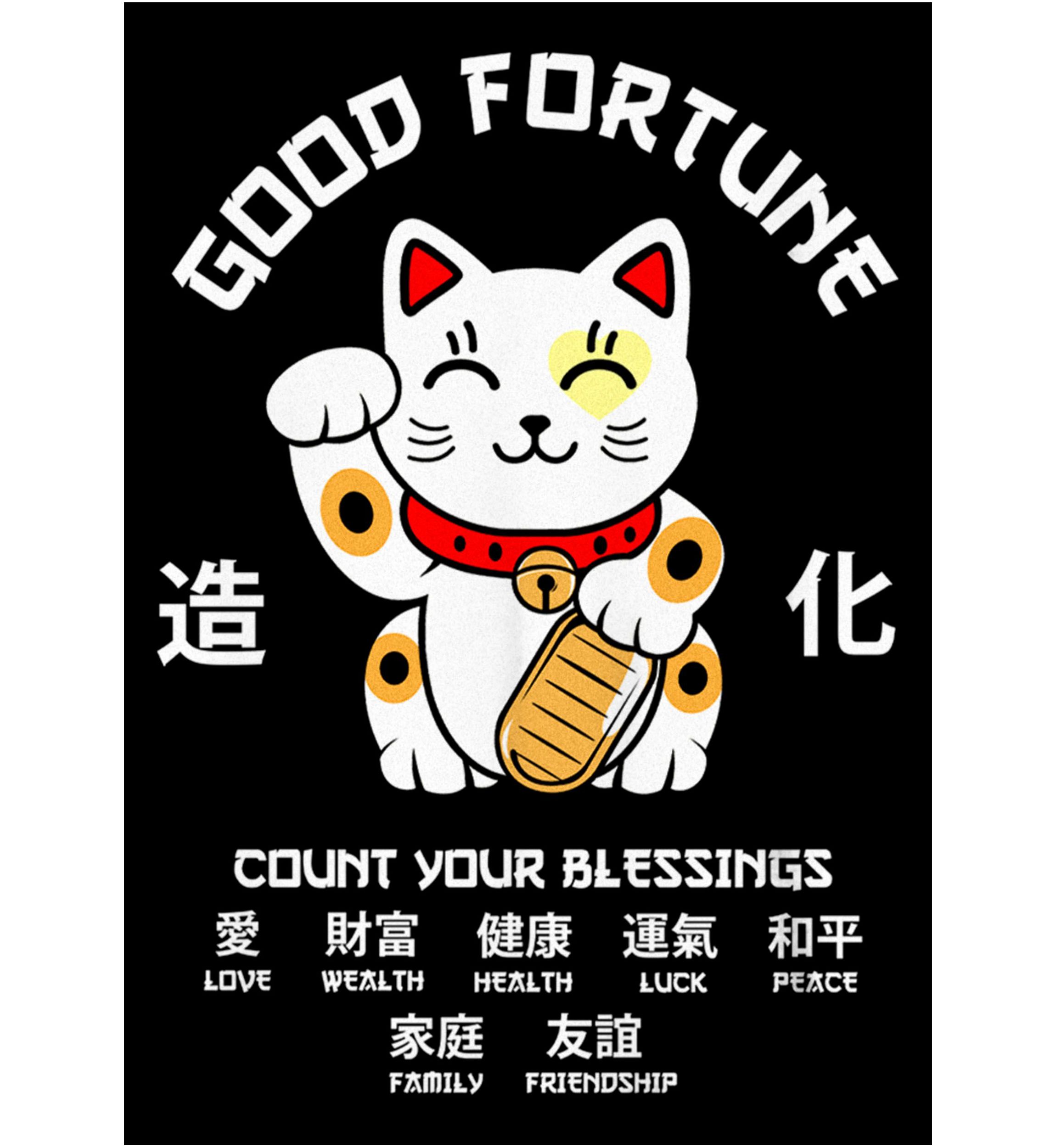 Lucky Cat Fortunes Graphic Top