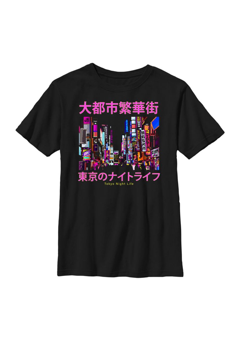 Tokyo Nightlife Downtown Graphic Top