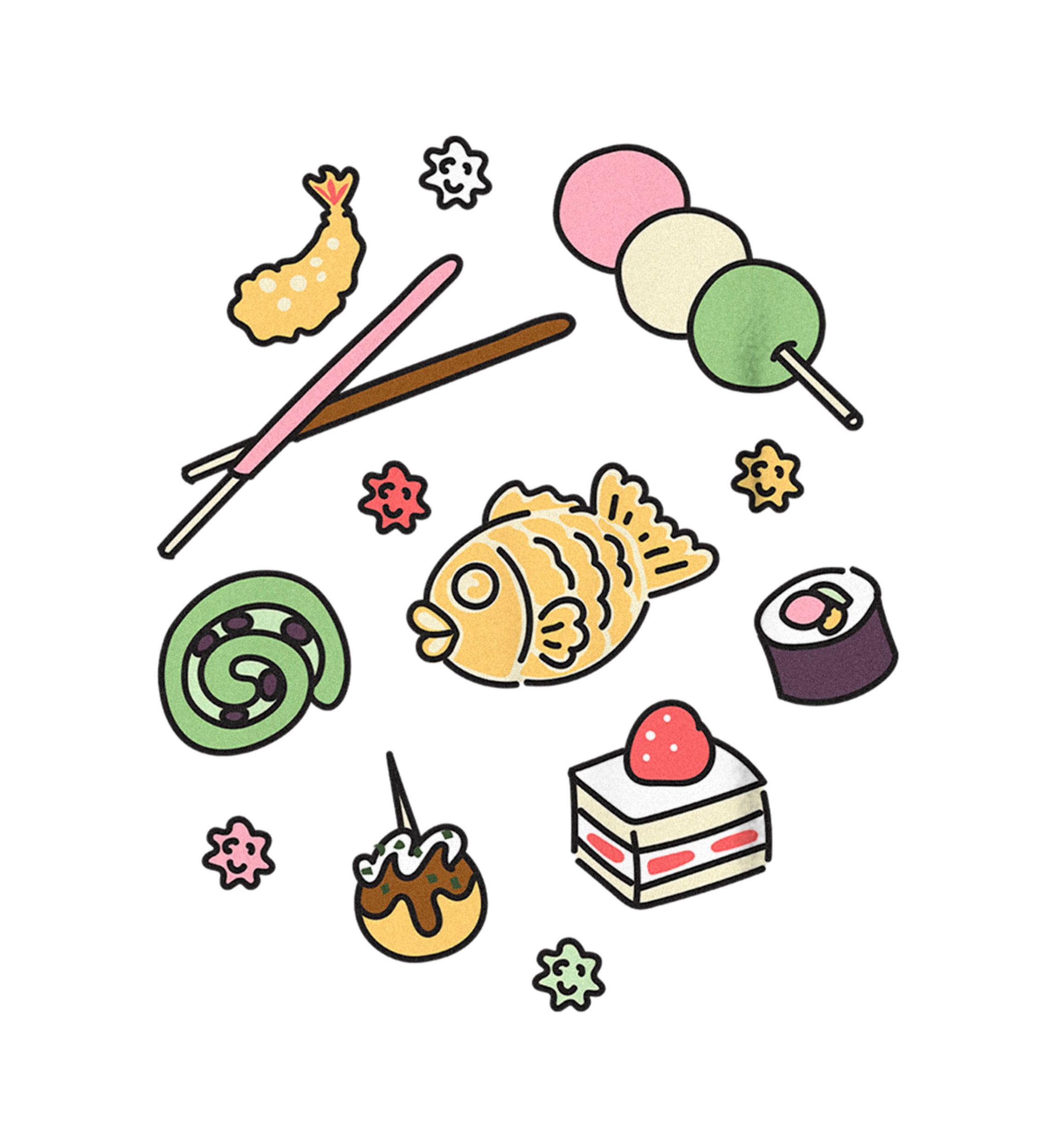 Japanese Snacks Graphic Top