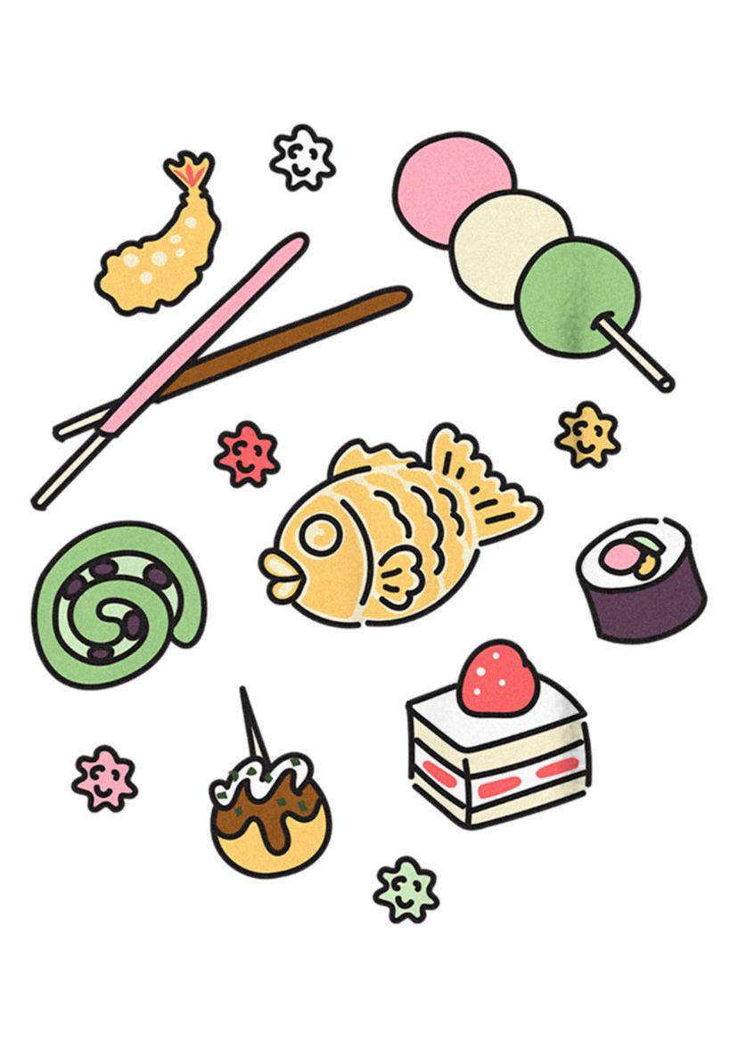 Japanese Snacks Graphic Top