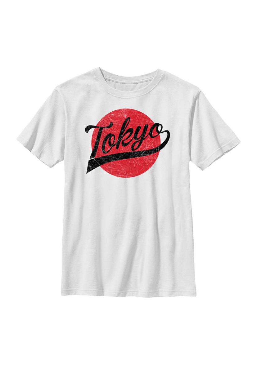 Tokyo Swoosh Graphic Top