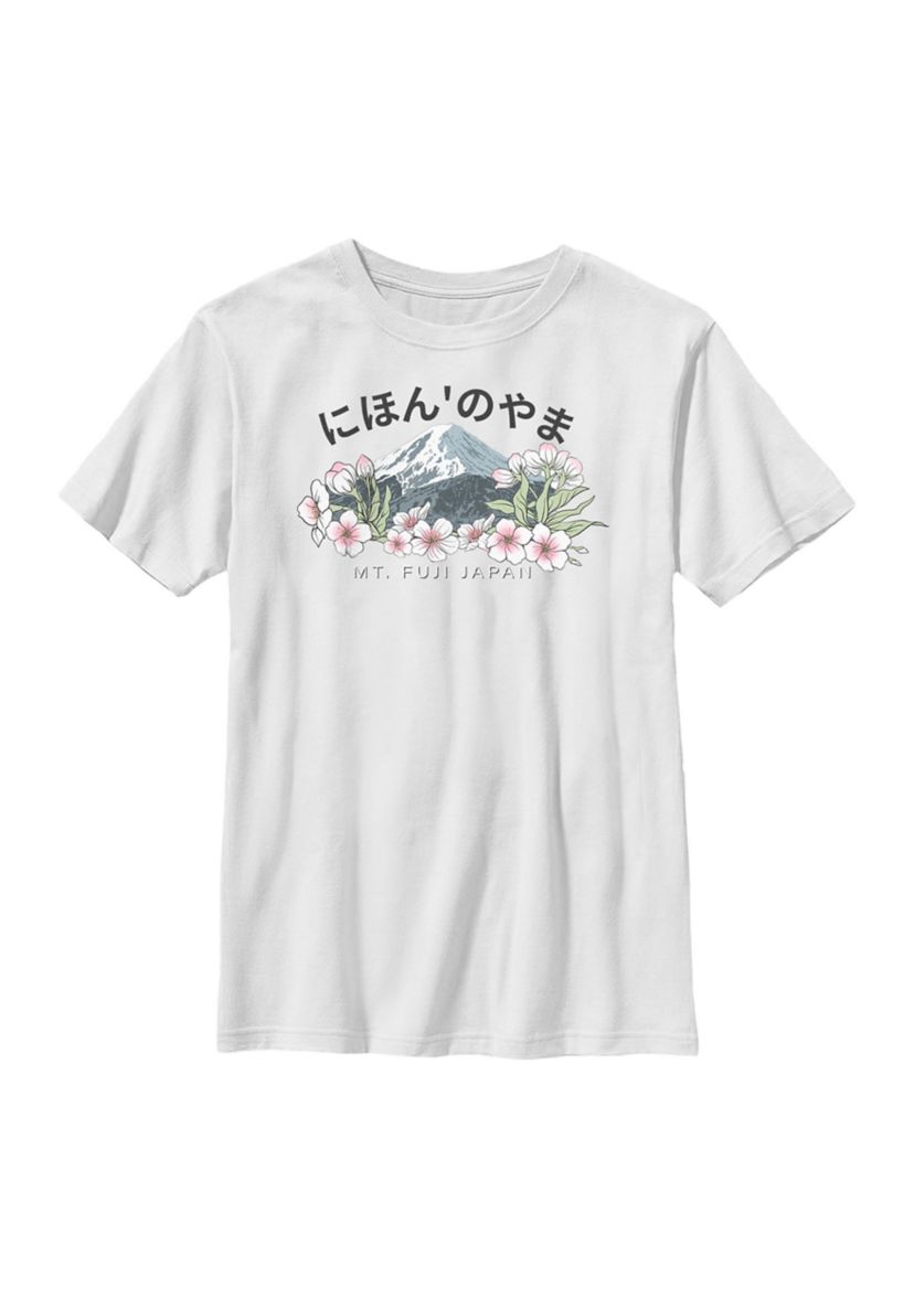 Fuji Blossoms Graphic Top