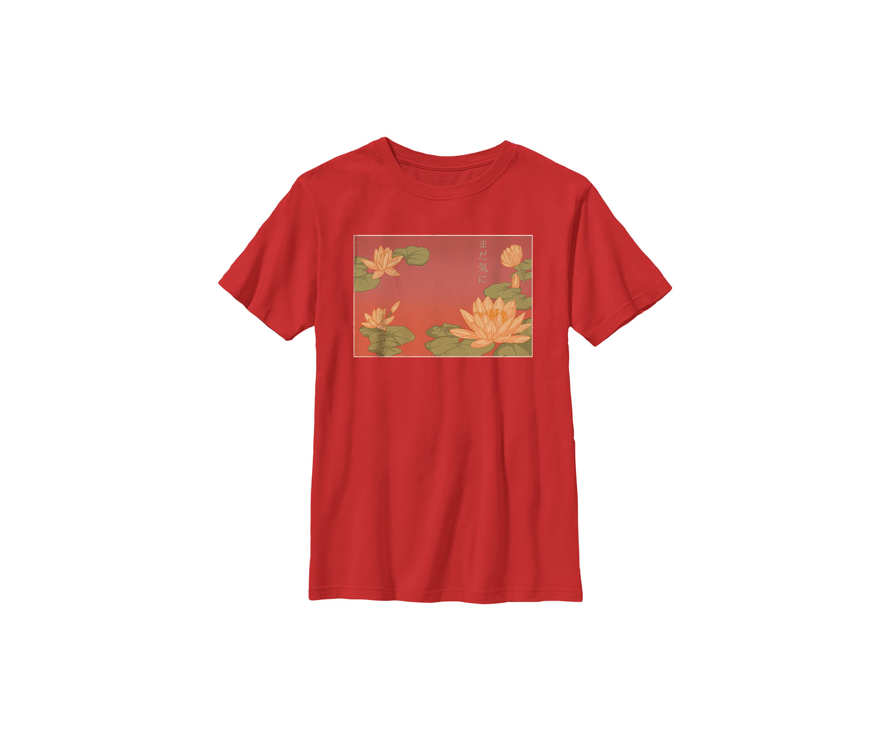 Water Lily Kanji Graphic Top