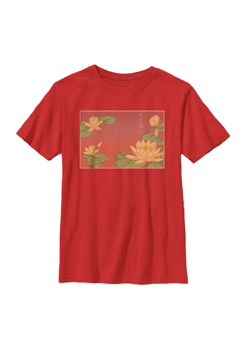 Water Lily Kanji Graphic Top