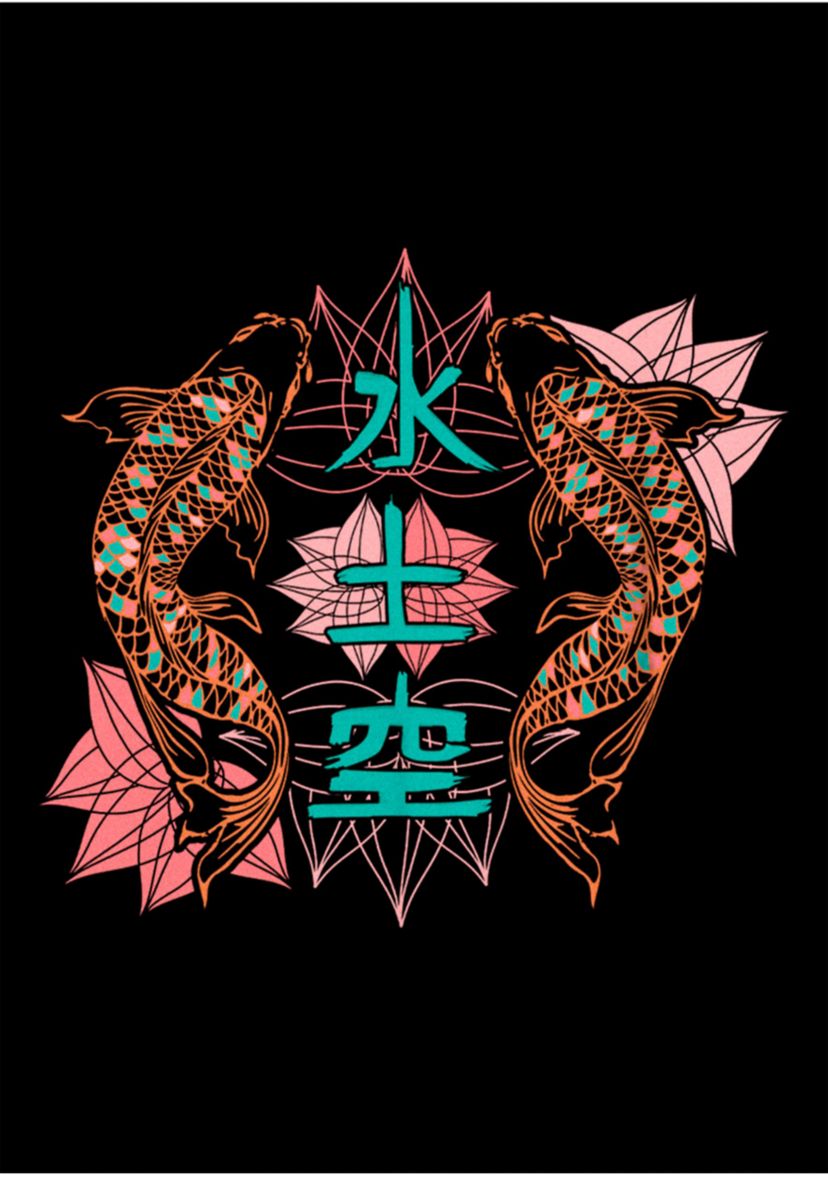 90S Koi Graphic Top