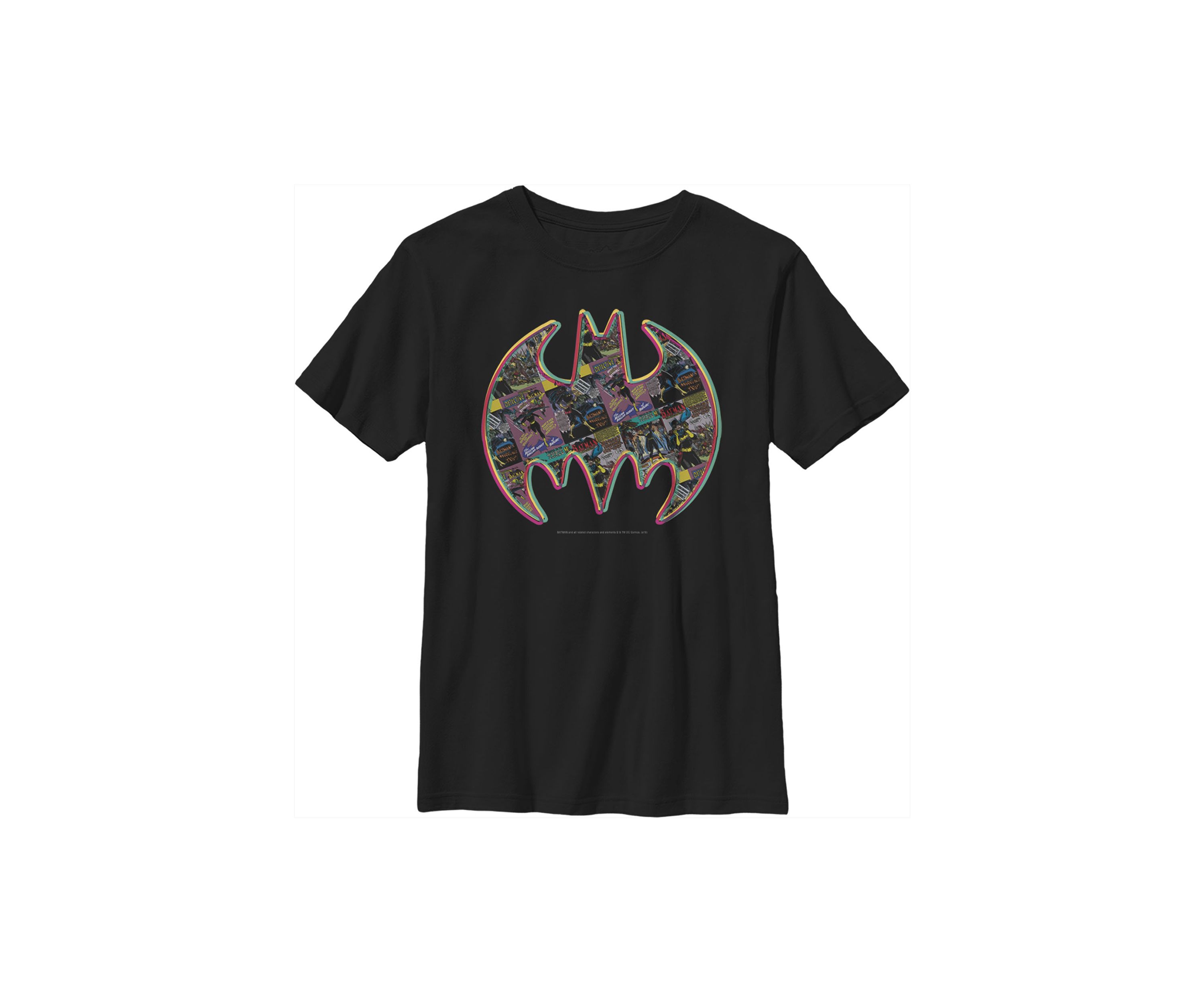 Boys 4-7 Colored Bat Panel Graphic T-Shirt