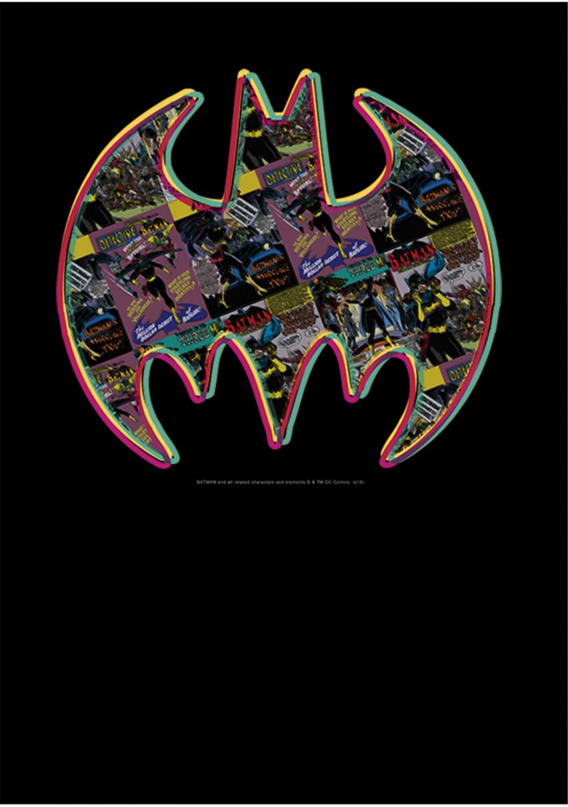 Boys 4-7 Colored Bat Panel Graphic T-Shirt