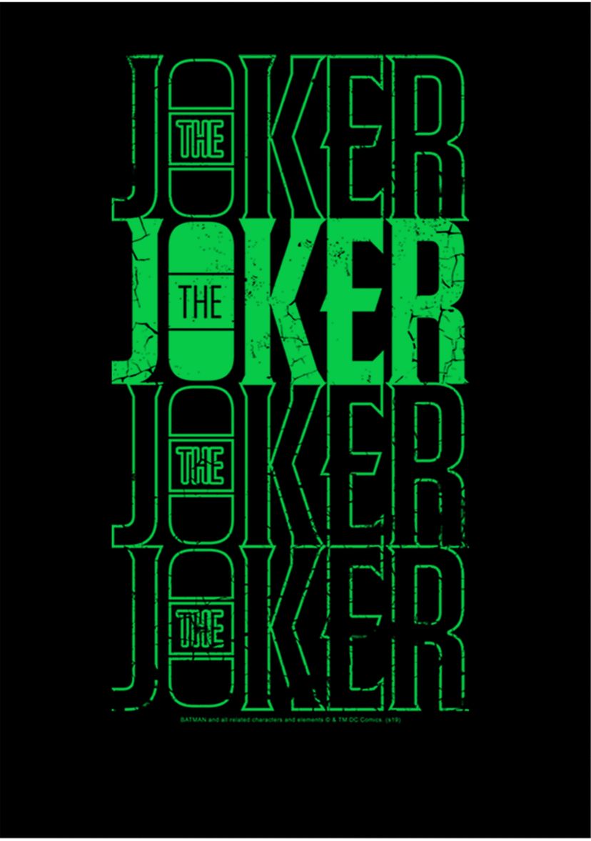 Boys 4-7 Joker Urban Logo Repeating Distressed Graphic T-Shirt