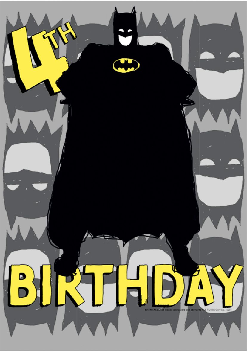 Boys 4-7 4th Birthday Graphic T-Shirt