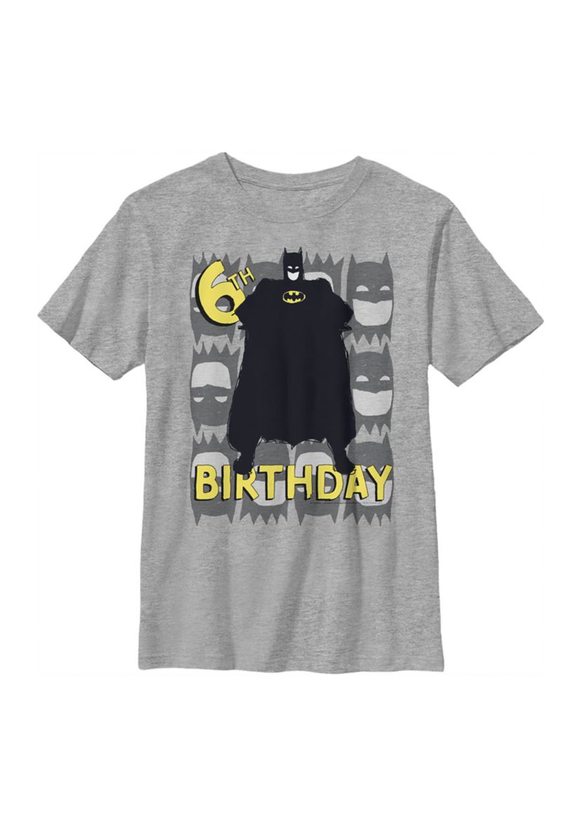 Boys 4-7 6th Birthday Graphic T-Shirt