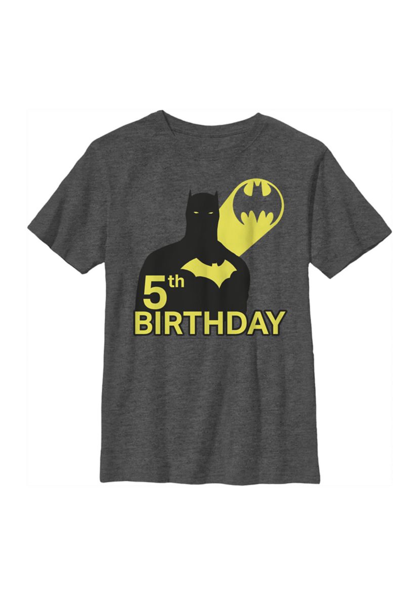 Boys 4-7  5th Bat Birthday Graphic T-Shirt