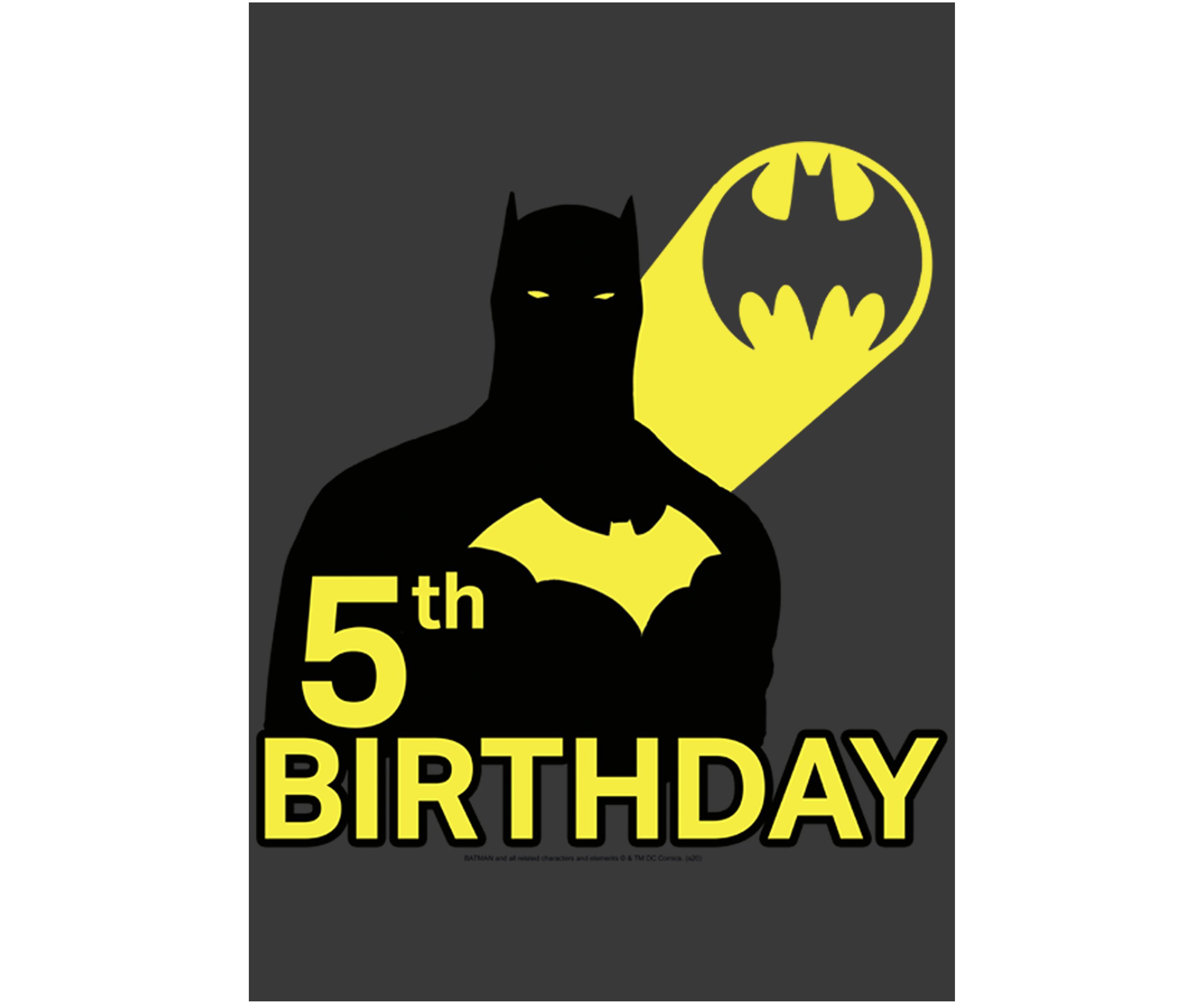 Boys 4-7  5th Bat Birthday Graphic T-Shirt