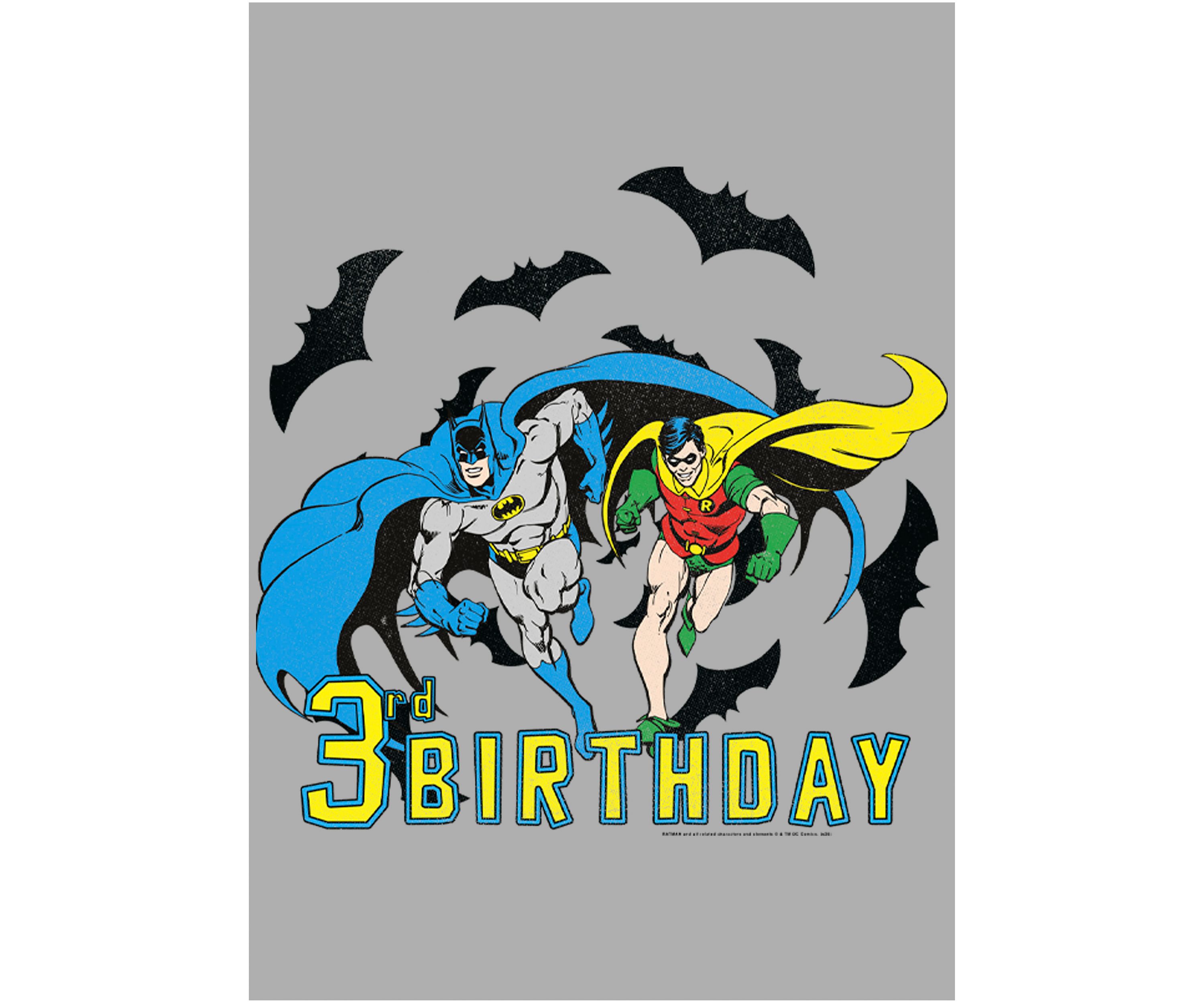 Boys 4-7 Bats 3rd Birthday Graphic T-Shirt