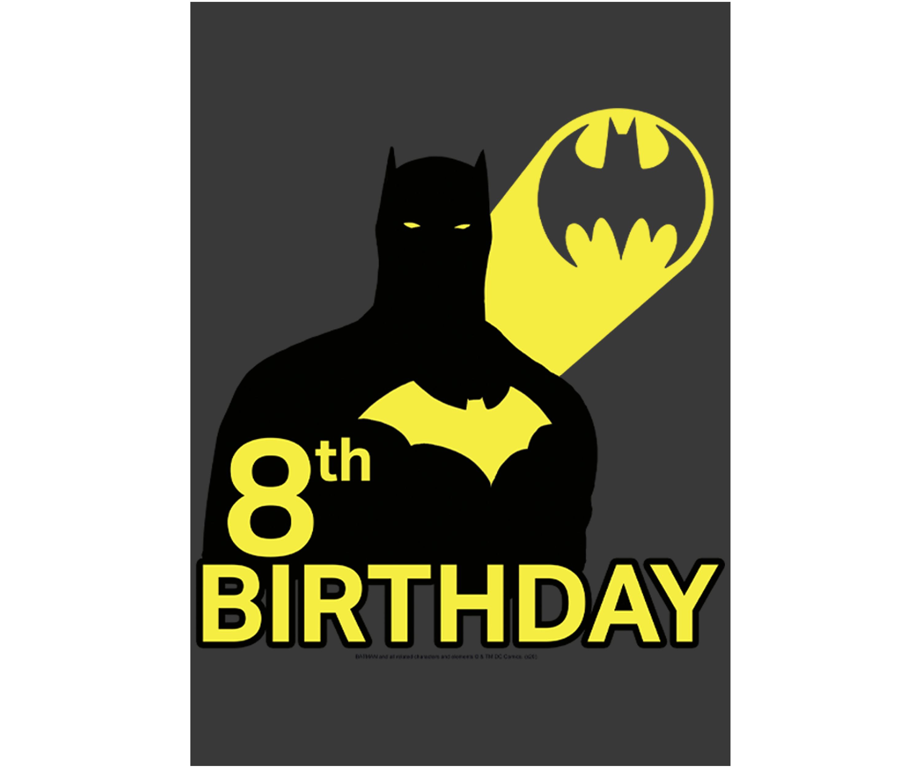 Boys 4-7  8th Bat Birthday Graphic T-Shirt