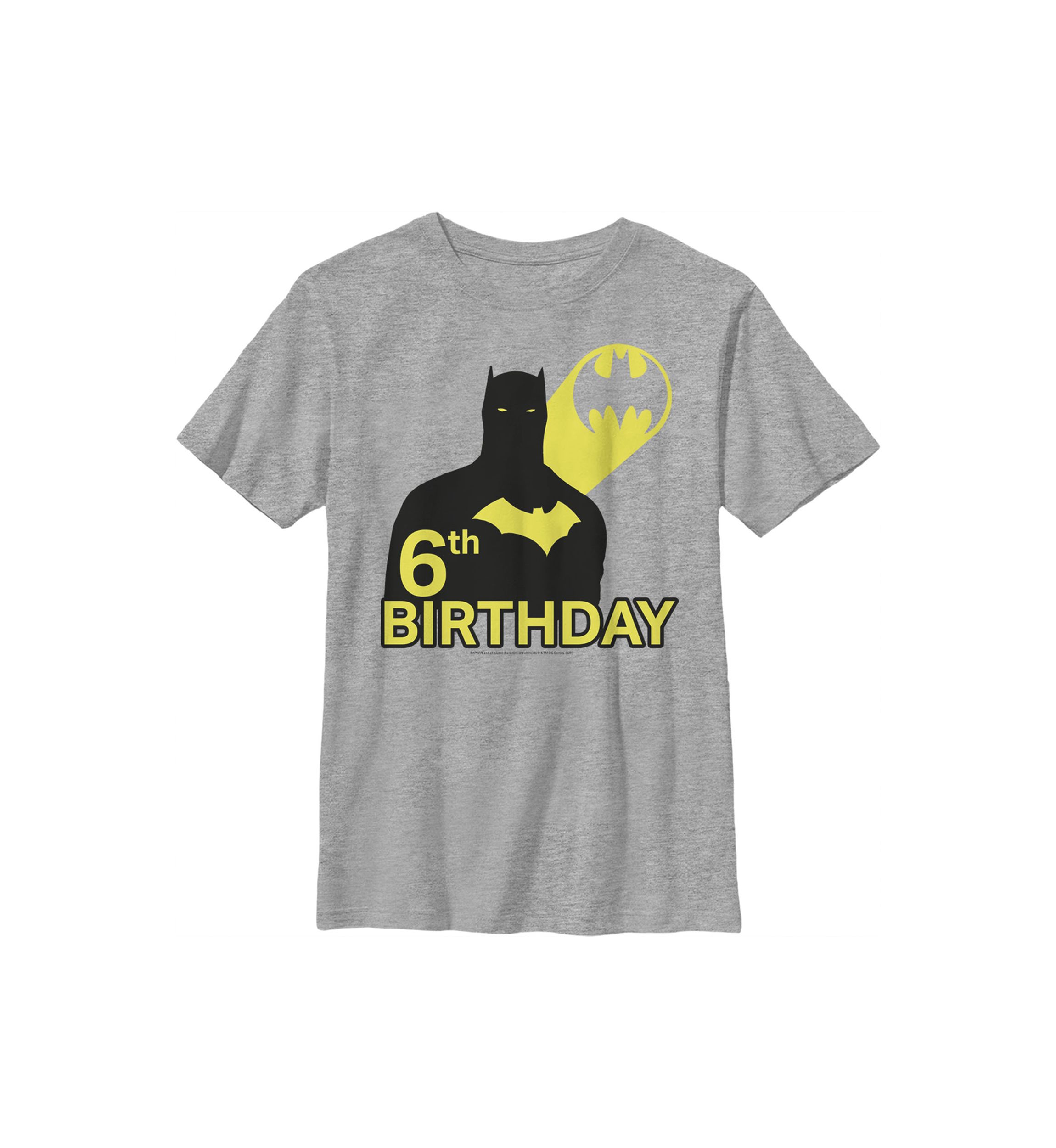 Boys 4-7  6th Bat Birthday Graphic T-Shirt