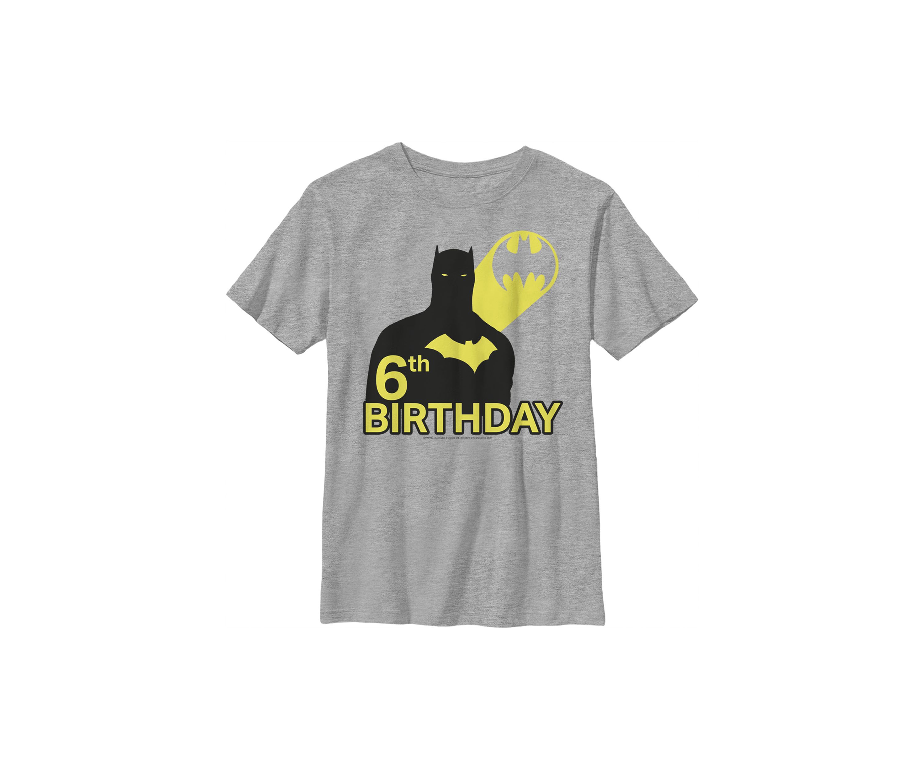 Boys 4-7  6th Bat Birthday Graphic T-Shirt