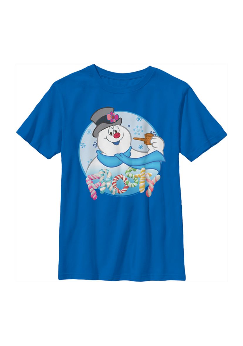 Boys 4-7 Frosty Circle Face Graphic Top