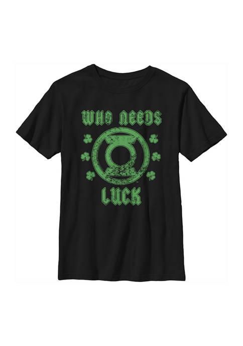 Green Lantern Boys 4-7 Lucky Green Graphic T-Shirt