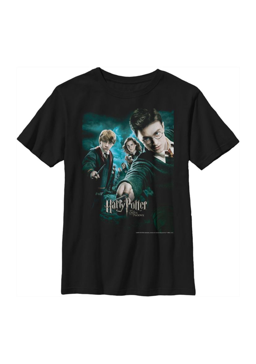Boys 4-7  Wands Drawn Graphic T-Shirt