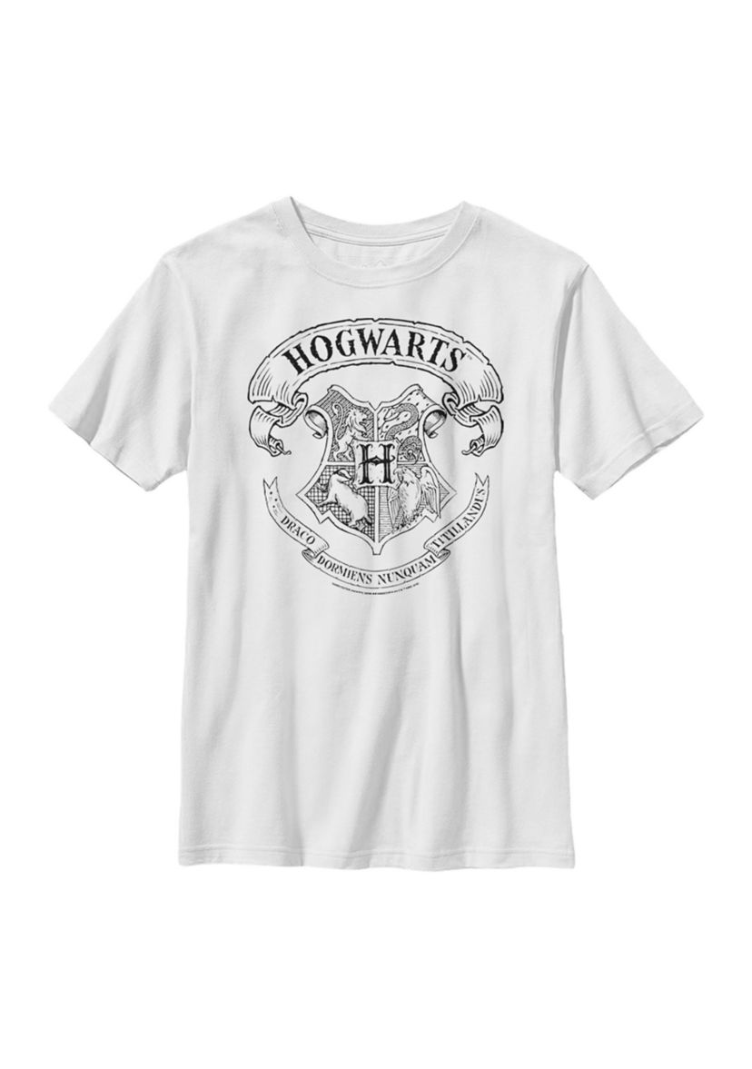Boys 4-7  Hogwarts Crest Graphic T-Shirt