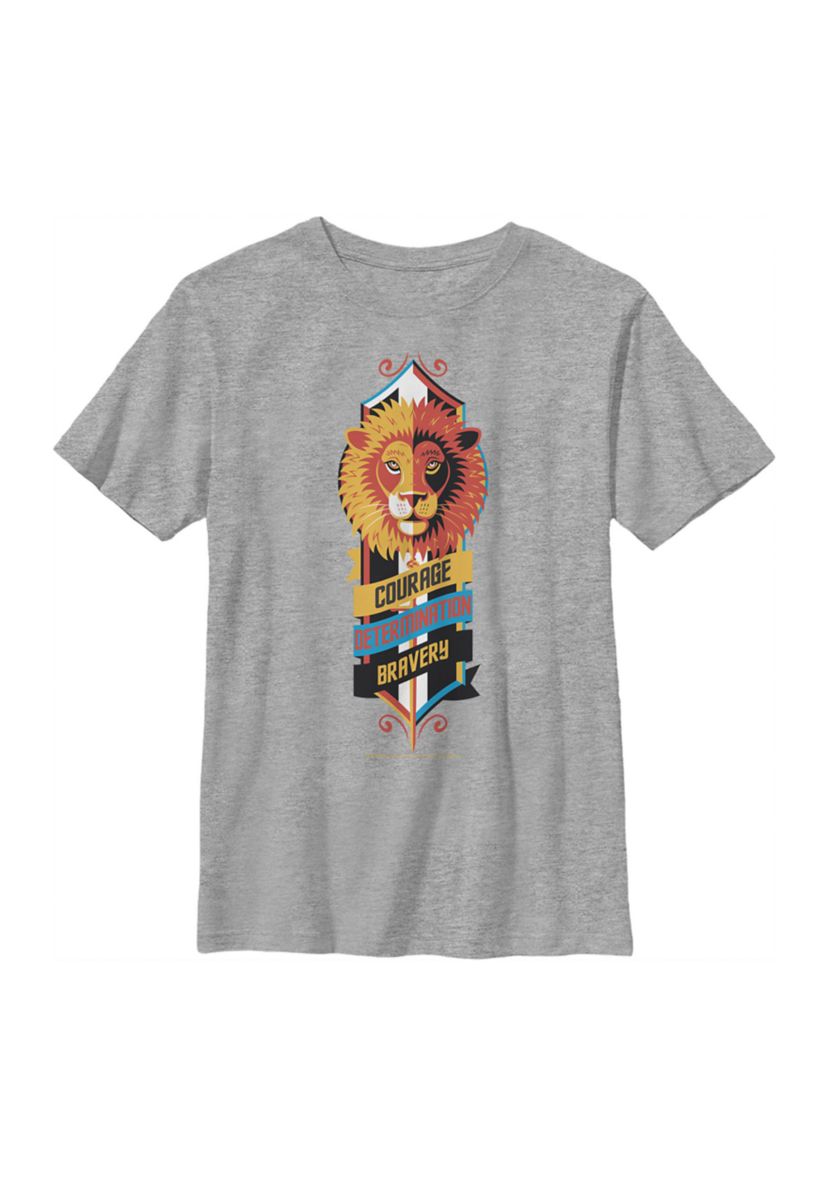 Boys 4-7  Courage Determination Bravery Graphic T-Shirt