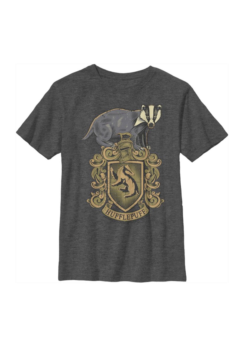 Boys 4-7  Hufflepuff House Crest Graphic T-Shirt