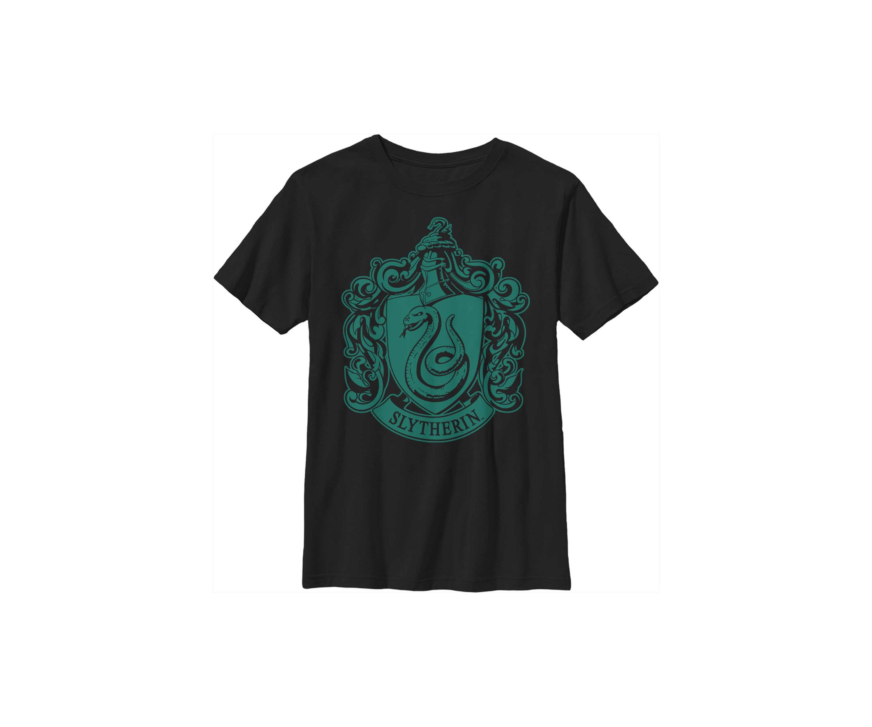 Boys 4-7  Green Crest Graphic T-Shirt
