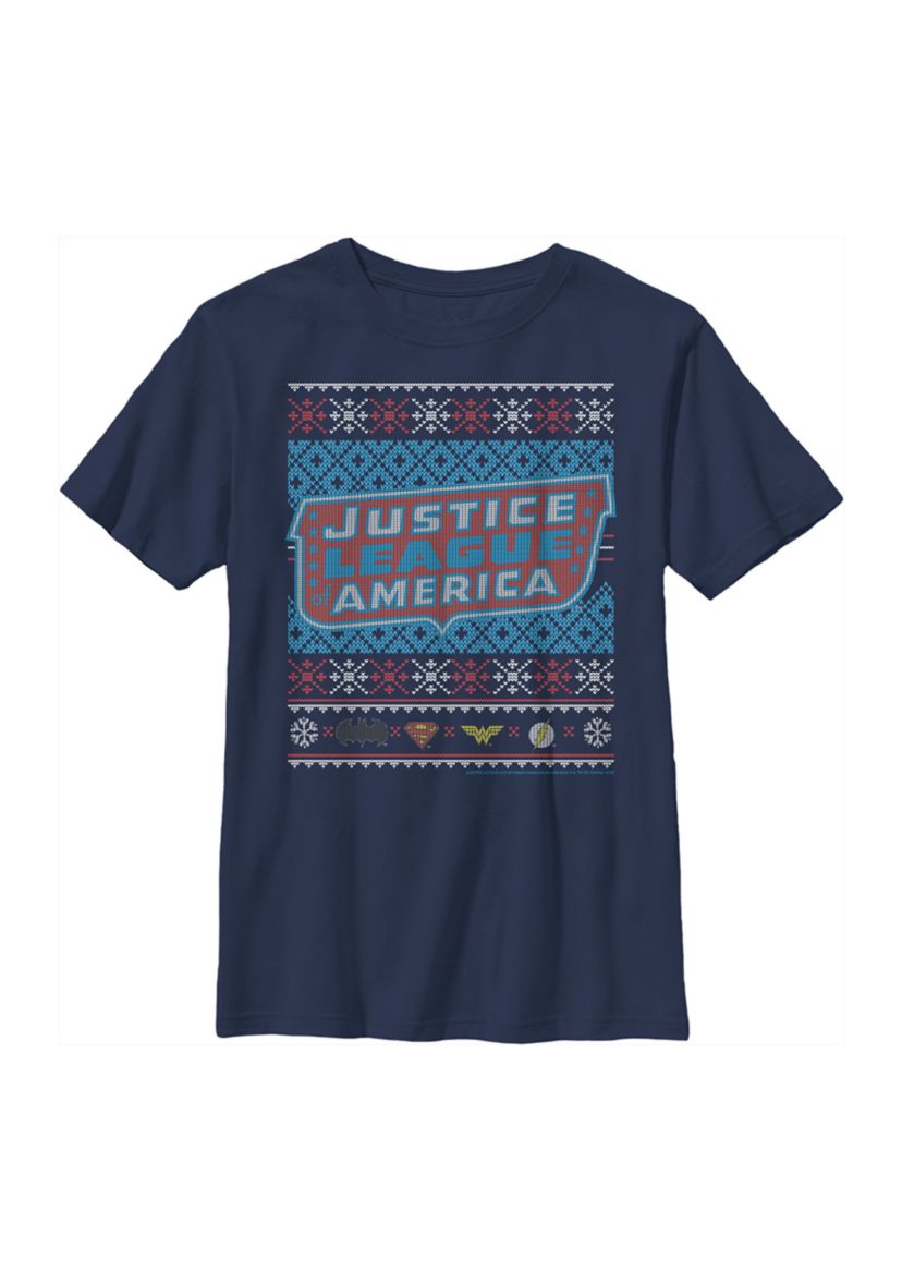 Boys 4-7 Justice League Sweater T-Shirt