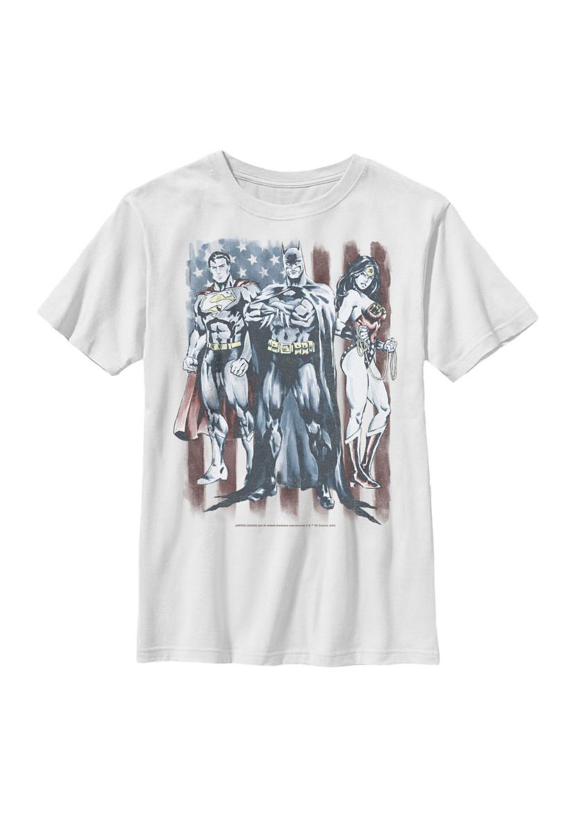 Trinity With Flag Graphic T-Shirt