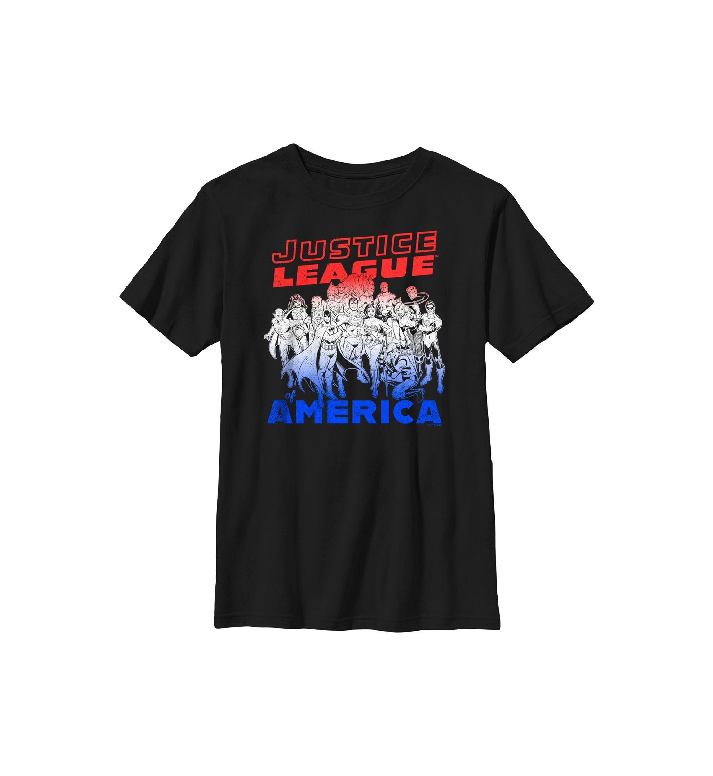 Justice League Patriotic Graphic T-Shirt