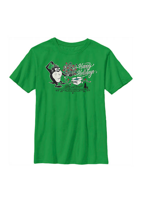 Looney Tunes™ Boys 4-7 Merry and Bright Graphic