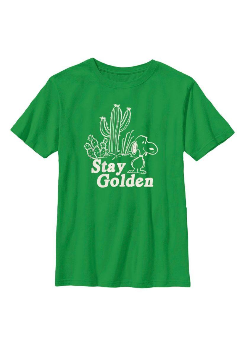 Golden Snoopy Graphic T-Shirt