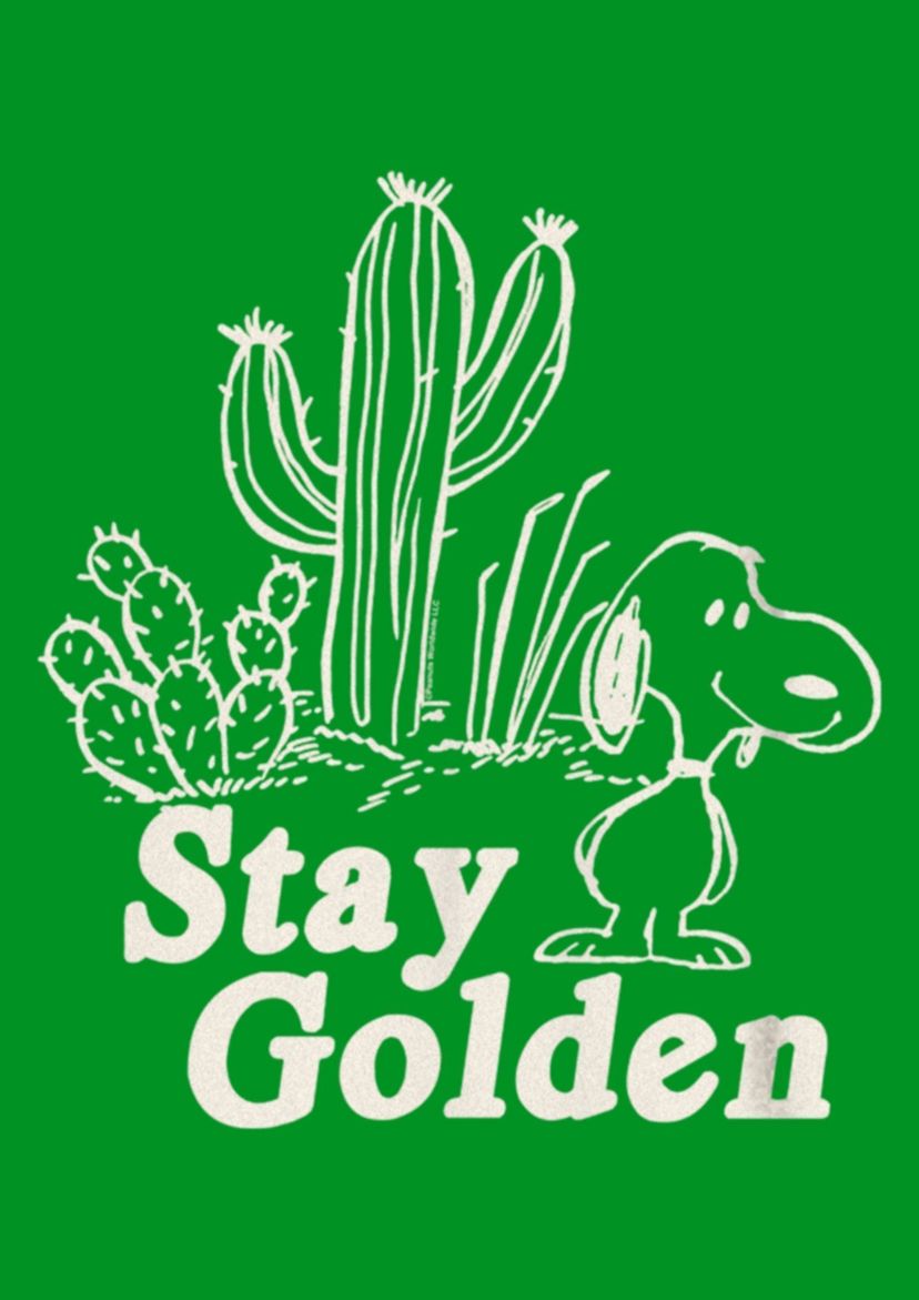 Golden Snoopy Graphic T-Shirt