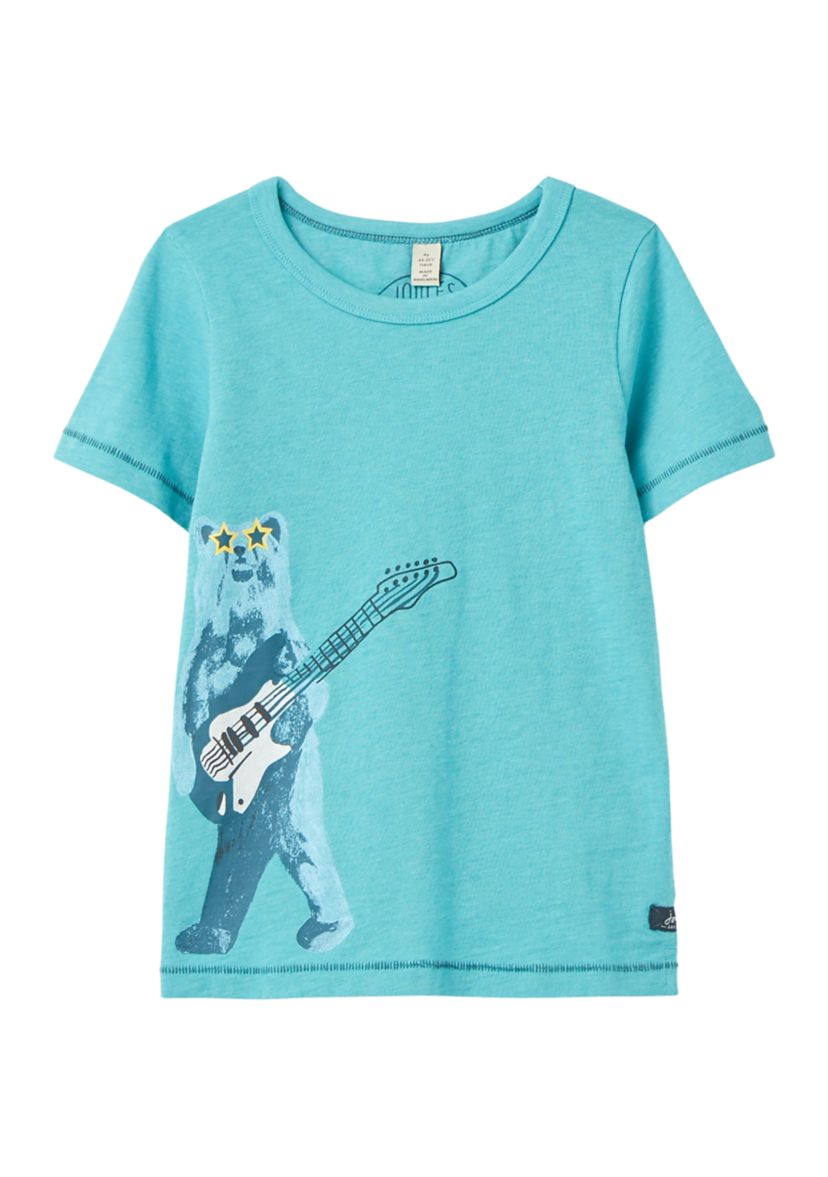 Boys 4-7 Short Sleeve Bear Guitar T-Shirt