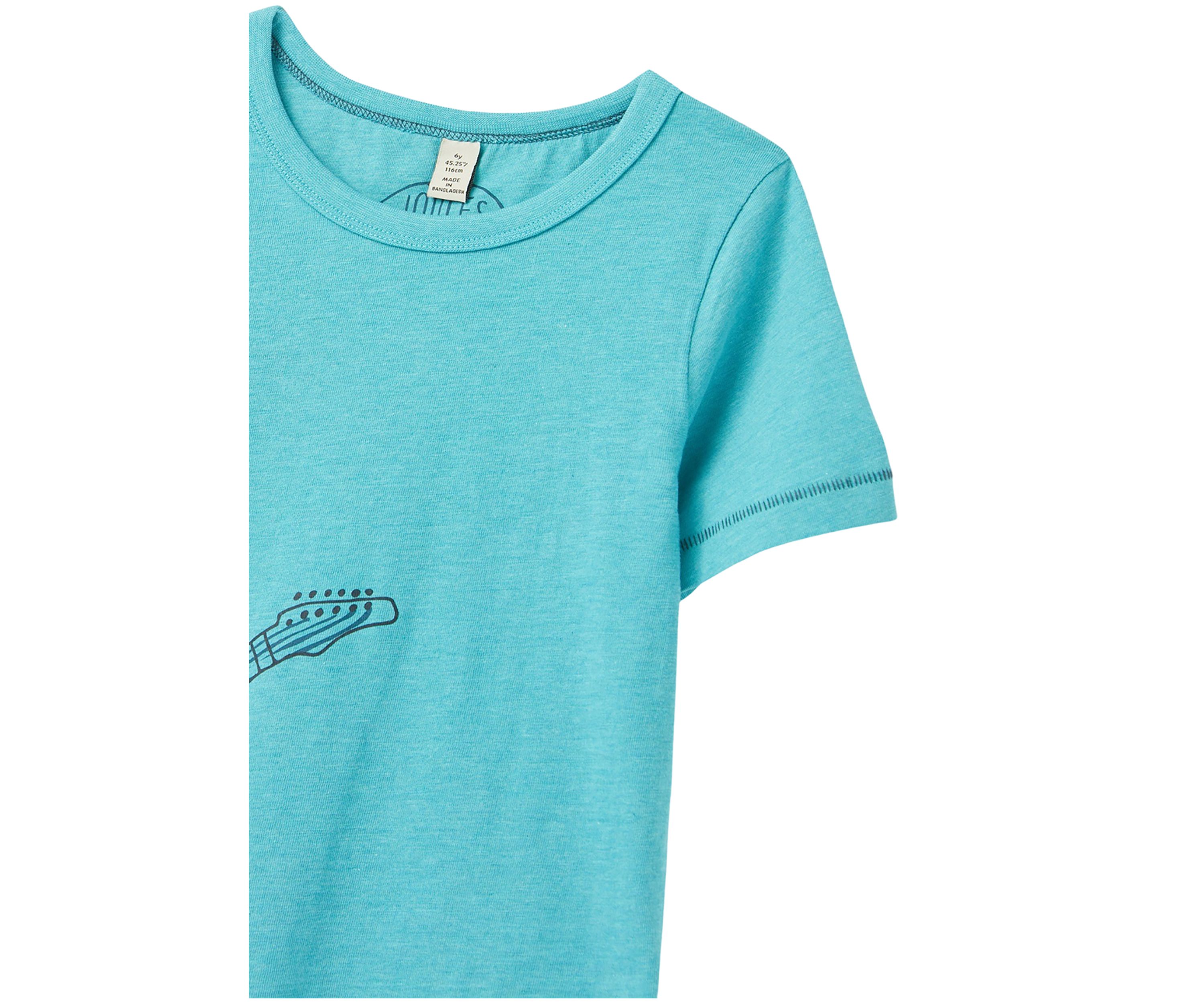 Boys 4-7 Short Sleeve Bear Guitar T-Shirt